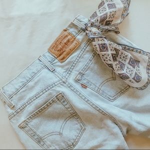 Vintage high waisted light wash Levi’s